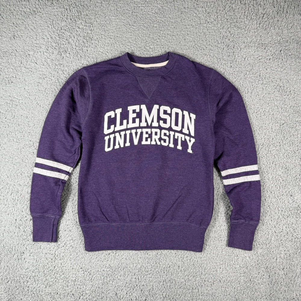 University of Clemson Tigers Sweatshirt‎ Womens Small Alta Gracia Purple Fleece